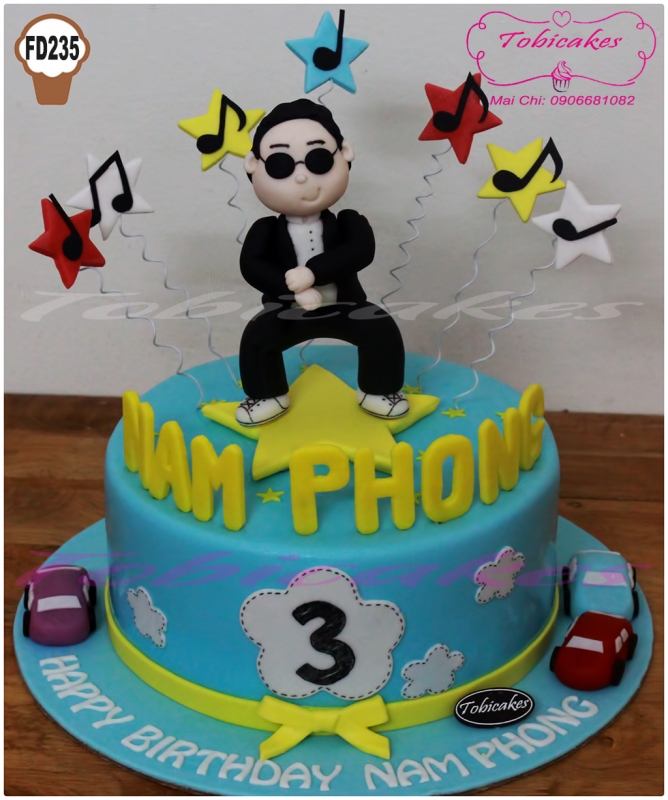 [FD235] BÁNH SINH NHẬT TẠO HÌNH NGƯỜI NHẢY GANGNAM STYLE