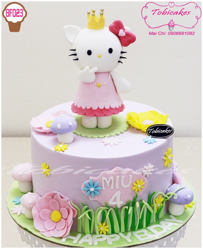 [BF023] BÁNH SINH NHẬT TẠO HÌNH MÈO KITTY