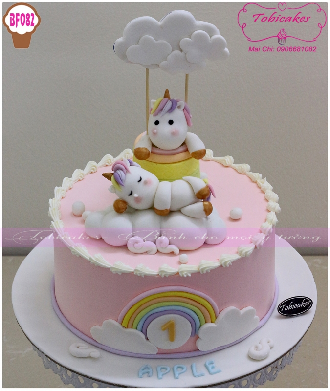 [BF082] BÁNH SINH NHẬT TẠO HÌNH UNICORN DỄ THƯƠNG