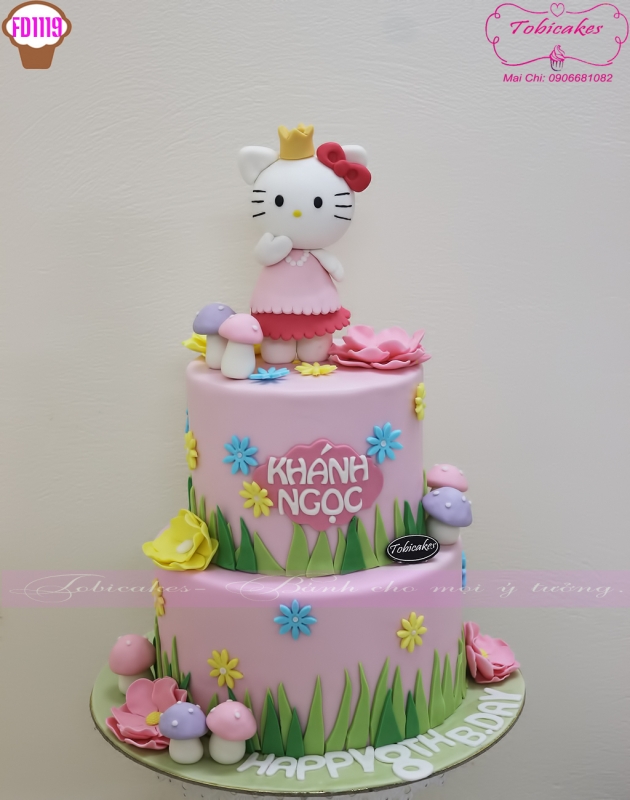 [FD1119] BÁNH SINH NHẬT TẠO HÌNH MÈO KITTY