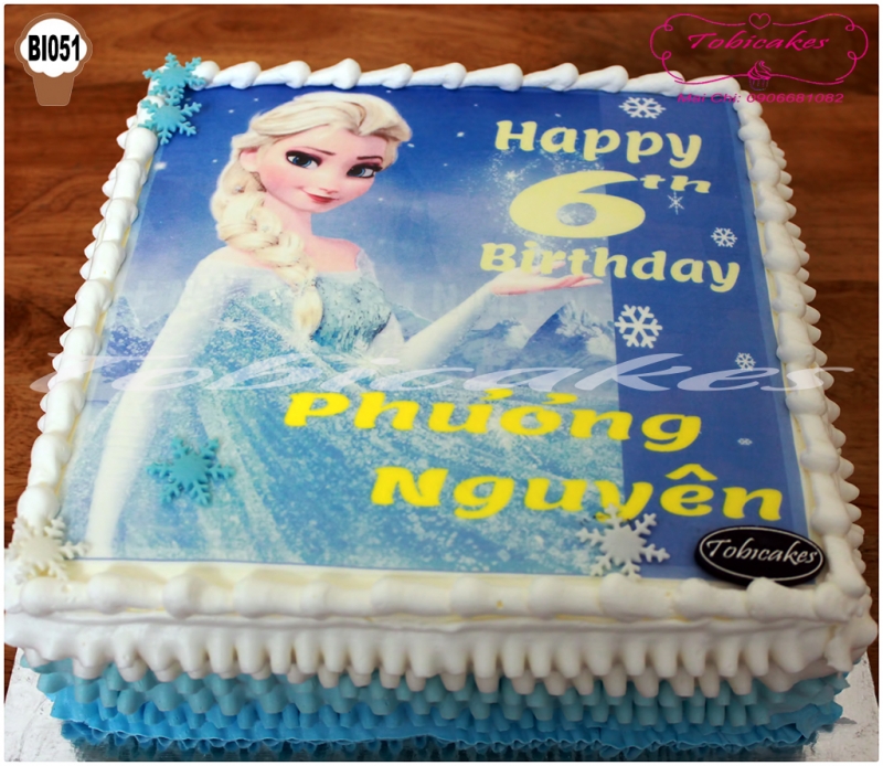 [BI061] BÁNH SINH NHẬT IN ẢNH HÌNH ELSA