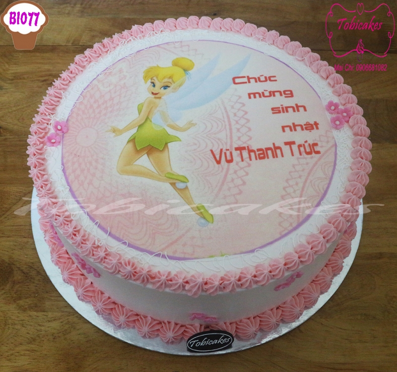 [BI077] BÁNH SINH NHẬT IN ẢNH TINGER BELL DÀNH CHO BÉ GÁI