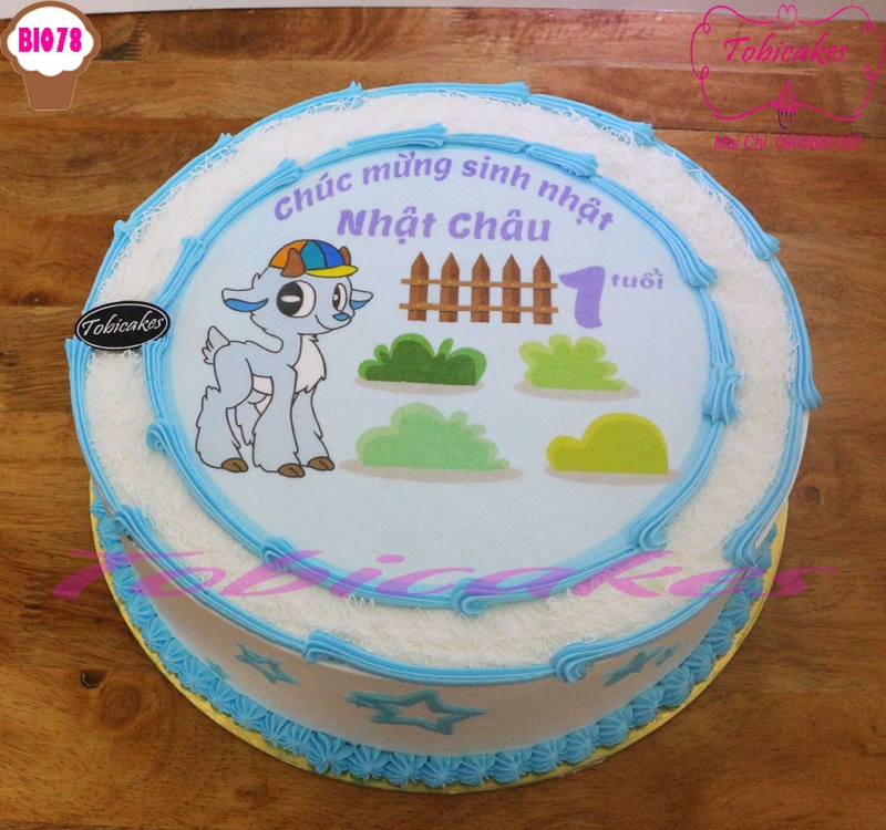 [BI078] BÁNH SINH NHẬT IN ẢNH CHO BÉ TUỔI DÊ