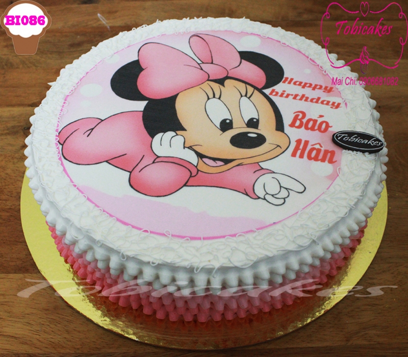 [BI086] BÁNH SINH NHẬT IN ẢNH HÌNH MINNE