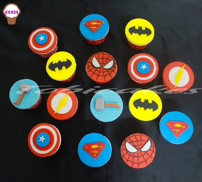 [CC028] CUPCAKES BIỂU T[ỢNG SIÊU ANH HÙNG