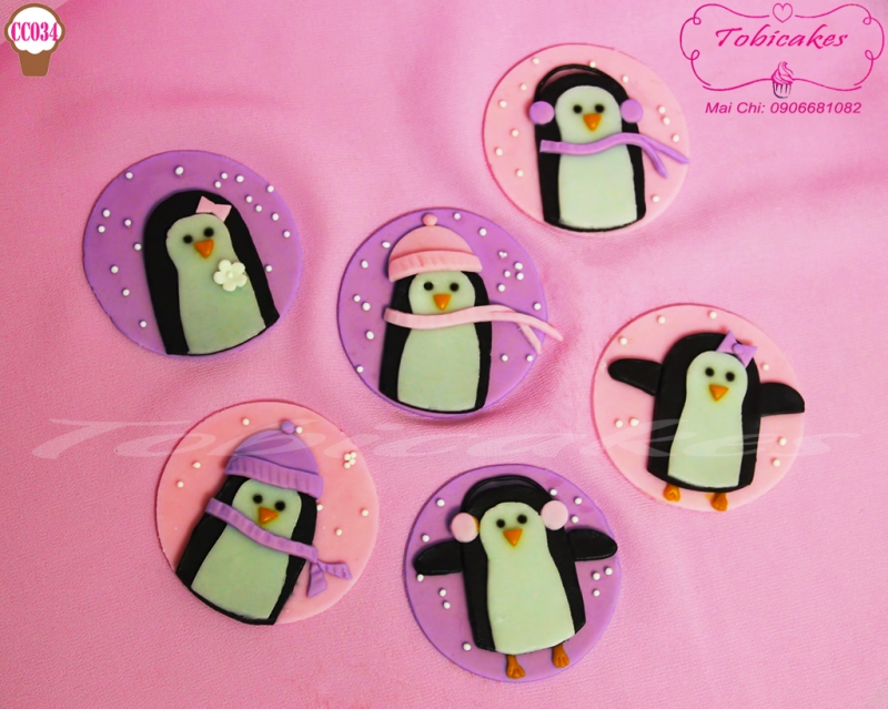 [CC034] CUPCAKES TẠO HÌNH CHIM CÁNH CỤT 2D