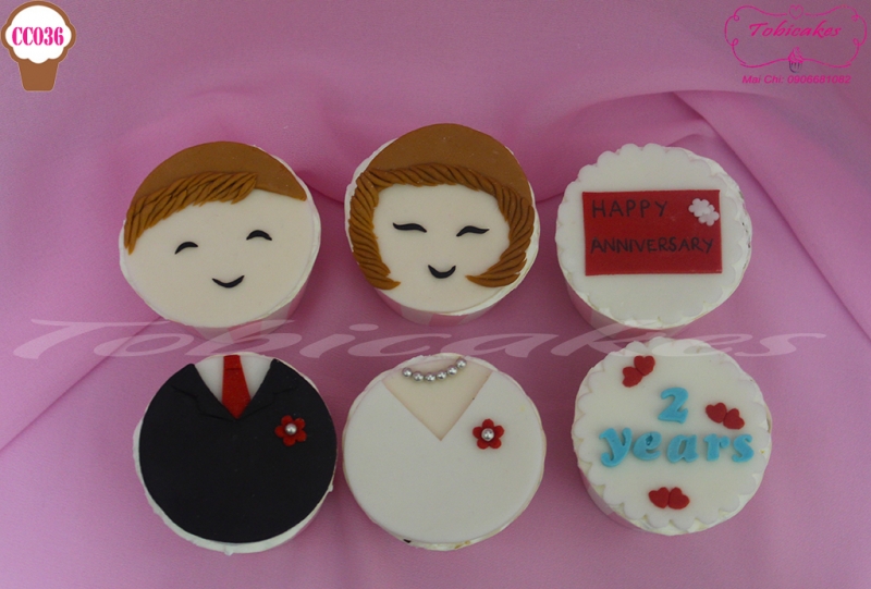 [CC036] CUPCAKES KỶ NIỆM 2 NĂM NGÀY CƯỚI