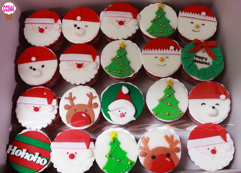 [CC044] CUPCAKES ÔNG GIÀ NOEL 2D