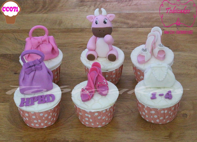 [CC73] CUPCAKES TẠO HÌNH TÚI GIÀY
