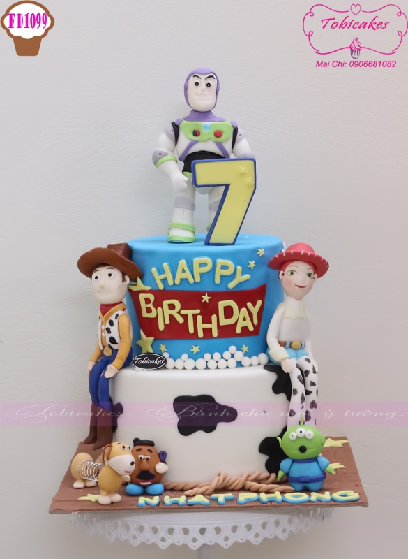 BÁNH SINH NHẬT TẠO HÌNH NHÂN VẬT TRONG PHIM HOẠT HÌNH TOY STORY