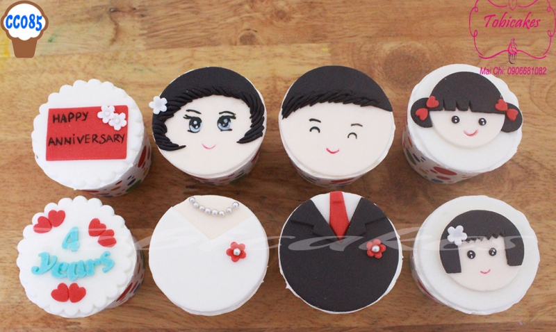 [CC85] CUPCAKES  KỶ NIỆM NGÀY CƯỚI