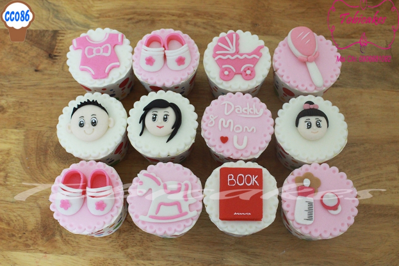 [CC86] CUPCAKES TẠO HÌNH CHỦ ĐỀ THÔI NÔI CHO BÉ