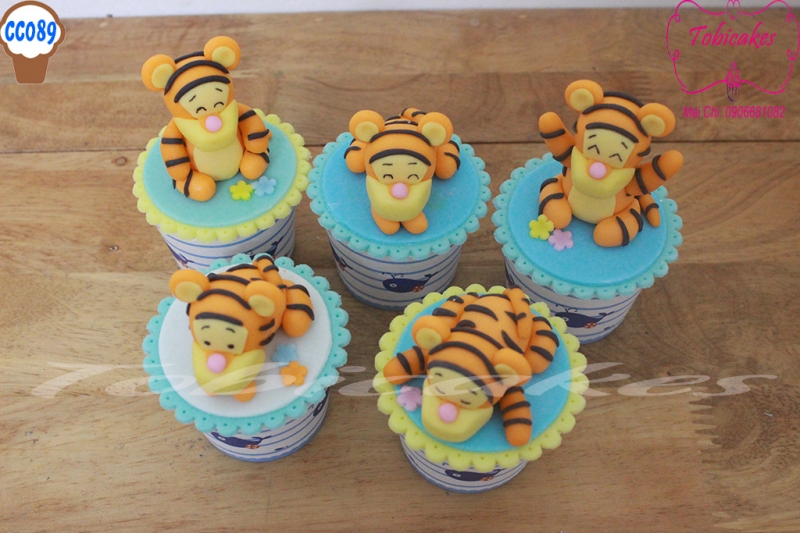 [CC89] CUPCAKES TẠO HÌNH CHÚ HỔ TIGGER