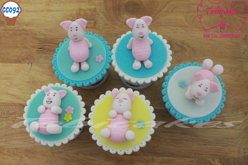 [CC92] CUPCAKES CHỦ ĐỀ CHÚ LỢN PIGLET