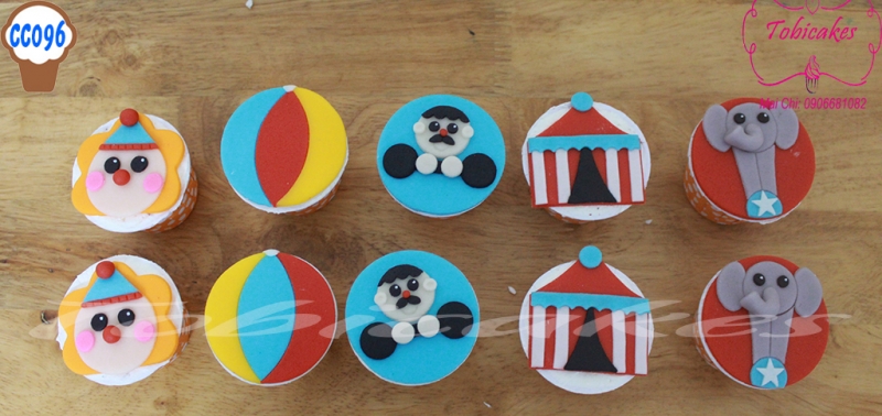 [CC96] CUPCAKES TRANG TRÍ CHỦ ĐỀ RẠP XIẾC