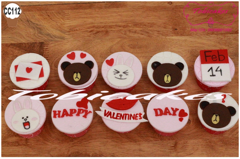 [CC112] CUPCAKES FOR VALENTINE DAY