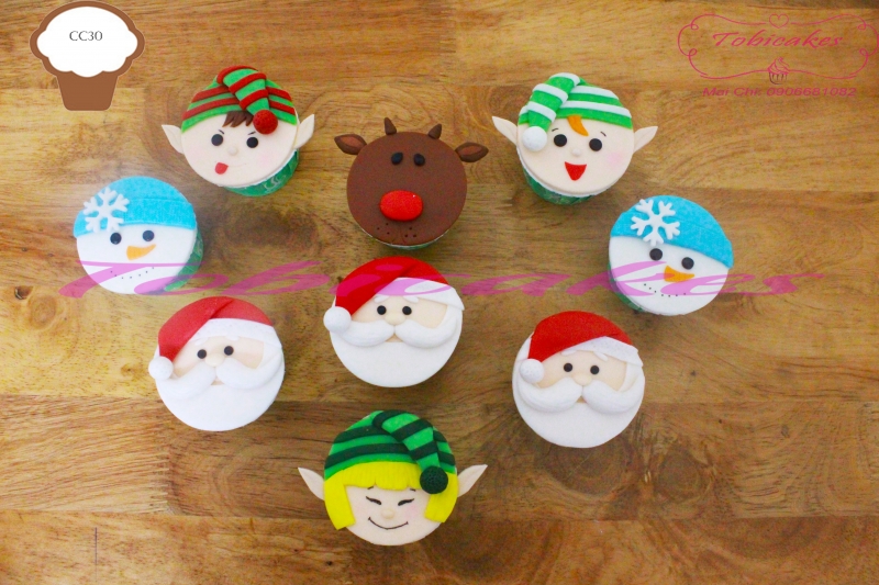 BỘ CUPCAKES DÀNH CHO DỊP GIÁNG SINH