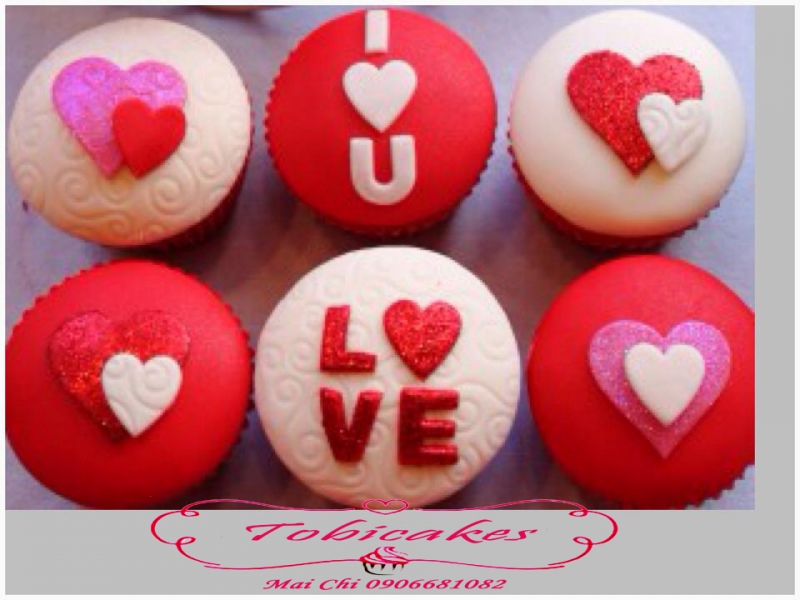 BỘ CUPCAKES CHỦ ĐỀ VALENTINE