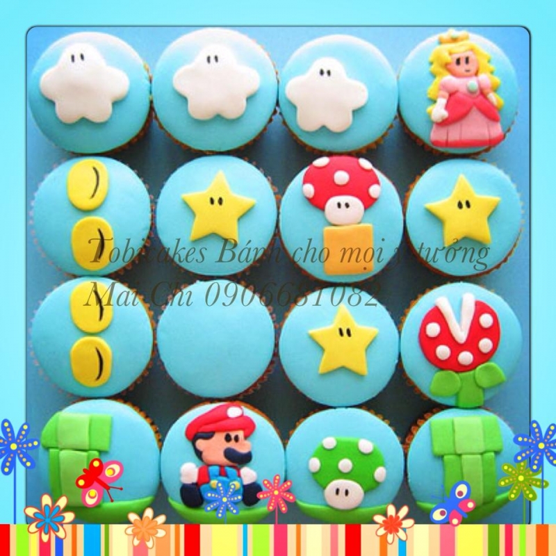 CUPCAKES CHỦ ĐỀ MARIO