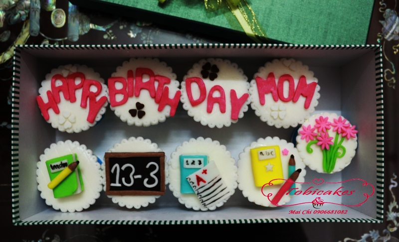 [CC021] BỘ CUPCAKES DÀNH TẶNG SINH NHẬT MẸ