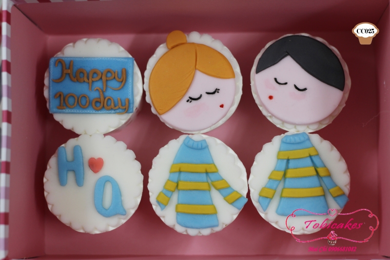 [CC025] BỘ CUPCAKES KỶ NIỆM 100 NGÀY