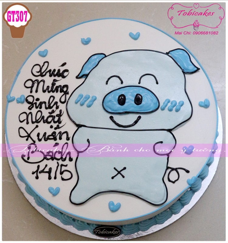 [GT307] BÁNH SINH NHẬT DÀNH TẶNG TUỔI HEO