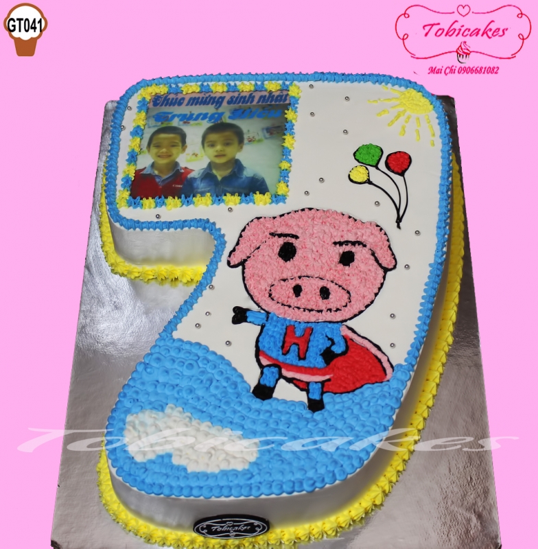 [GT041] BÁNH SINH NHẬT DÀNH TẶNG BÉ TUỔI HEO