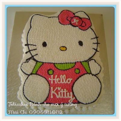 BÁNH SINH NHẬT GATO HÌNH MÈO KITTY