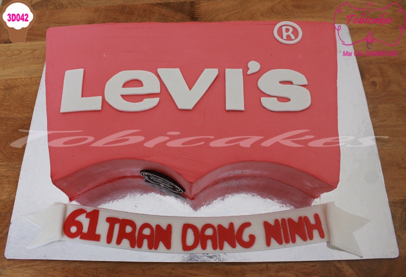 [3D042] BÁNH SINH NHẬT GATO THƯƠNG HIỆU LEVI'S