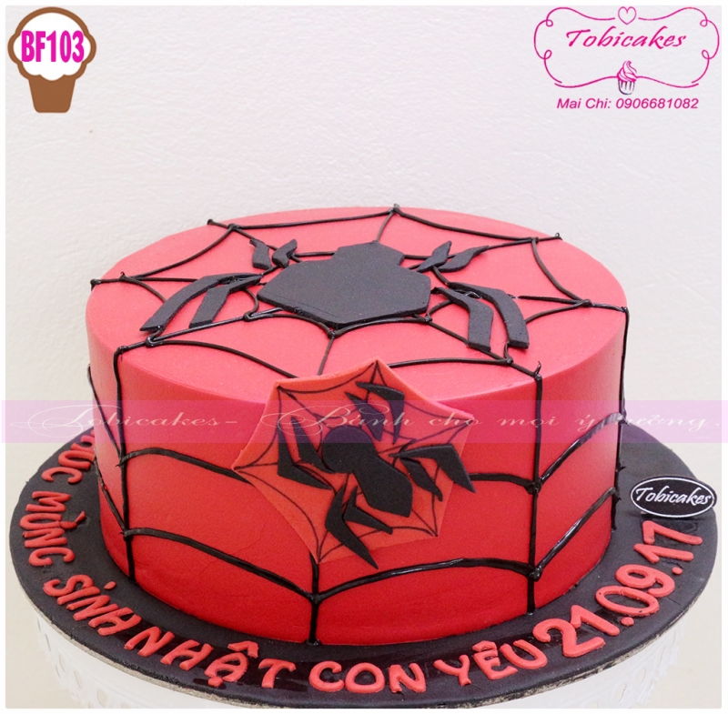 [BF103] BÁNH SINH NHẬT TRANG TRÍ PHONG CÁCH NGƯỜI NHỆN SPIDERMAN  DÀNH CHO BÉ TRAI