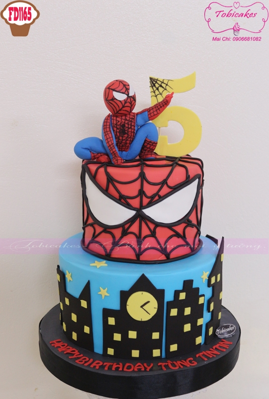 [FD1165] BÁNH SINH NHẬT CHỦ ĐỀ NGƯỜI NHÊN SPIDERMAN