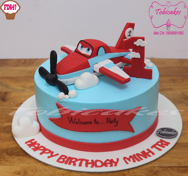 [FD647] BÁNH SINH NHẬT TRANG TRÍ HÌNH NHÂN VẬT TRONG PHIM HOẠT HÌNH MÁY BAY SIÊU ĐẲNG SUPER WINGS