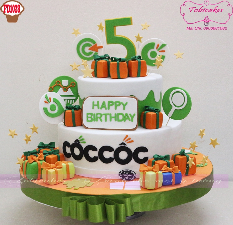 [FD1228] BÁNH SINH NHẬT DÀNH CHO NHÃN HÀNG THƯƠNG HIỆU LỚN CỐC CỐC