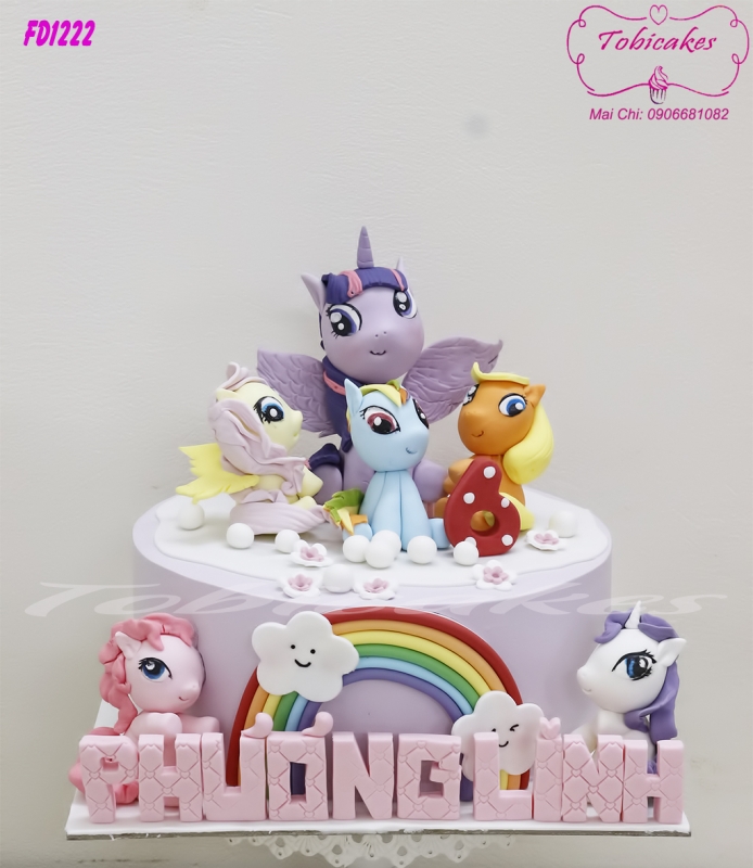 [FD1222] BÁNH SINH NHẬT TRANG TRÍ NHÂN VẬT TRONG PHIM HOẠT HÌNH PONY