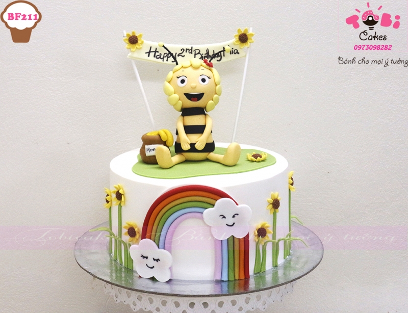 [BF211] BÁNH SINH NHẬT TẠO HÌNH BÉ ONG VÀNG XINH XẮN