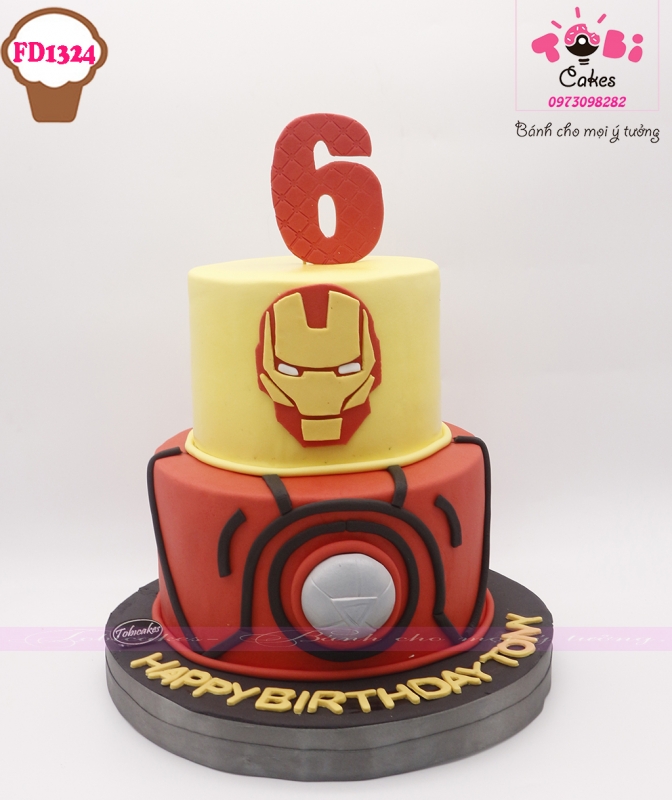 [FD1324] BÁNH SINH NHẬT CHỦ ĐỀ IRON MAN