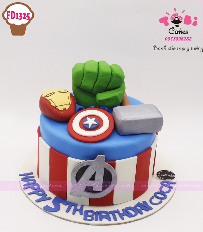 [FD1325] BÁNH SINH NHẬT CHỦ ĐỀ MARVEL