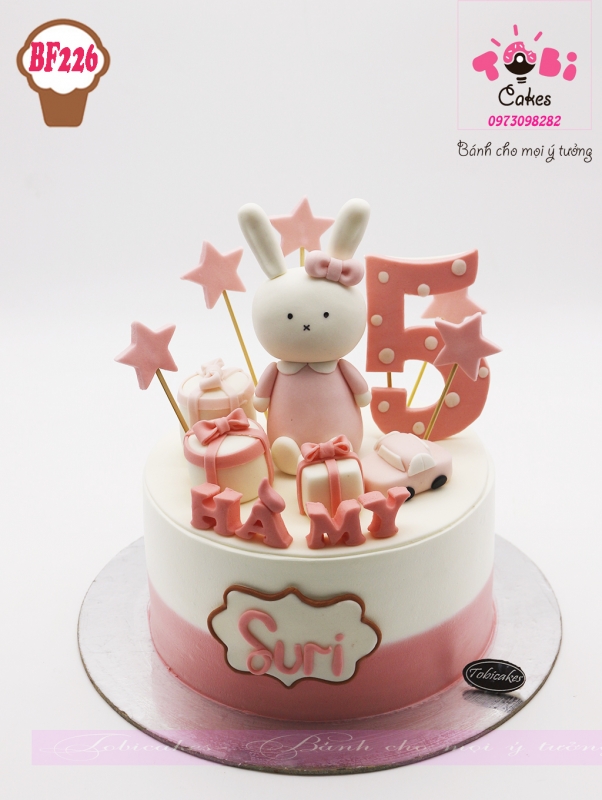 [BF226] BÁNH SINH NHẬT TẠO HÌNH BÉ THỎ DÀNH CHO BÉ 5 TUỔI