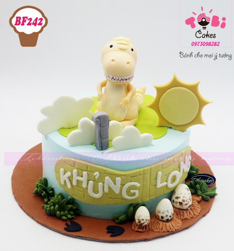 [BF242] BÁNH SINH NHẬT TẠO HÌNH CHỦ ĐỀ BÉ KHỦNG LONG