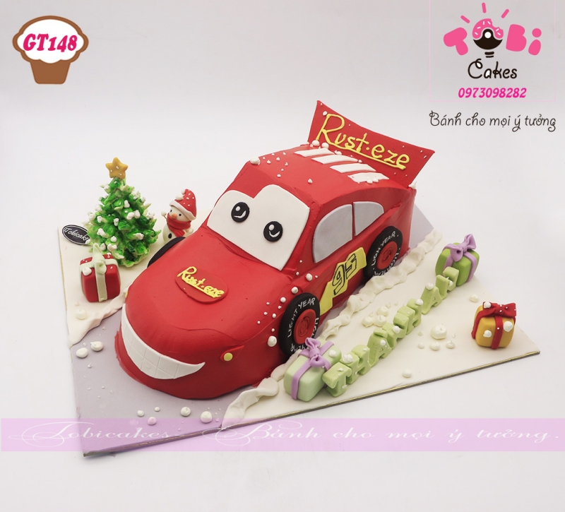 [GT148] BÁNH SINH NHẬT NHÂN NGÀY GIÁNG SINH HÌNH Ô TÔ DÀNH CHO BÉ TRAI