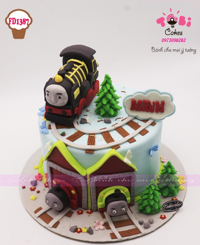 [FD1387] BÁNH SINH NHẬT CHỦ ĐỀ TÀU THOMAS