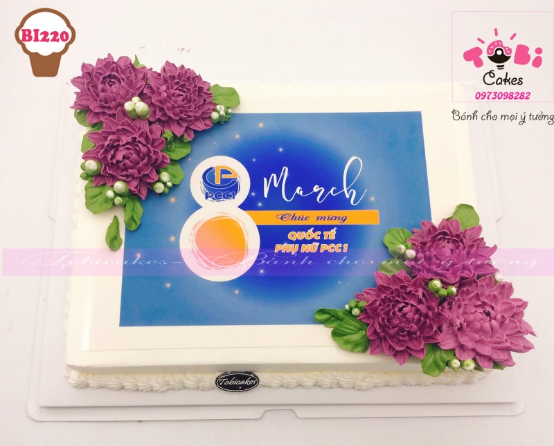 [BI220] BÁNH GATO KEM IN ẢNH DÀNH CHO NGÀY 8/3