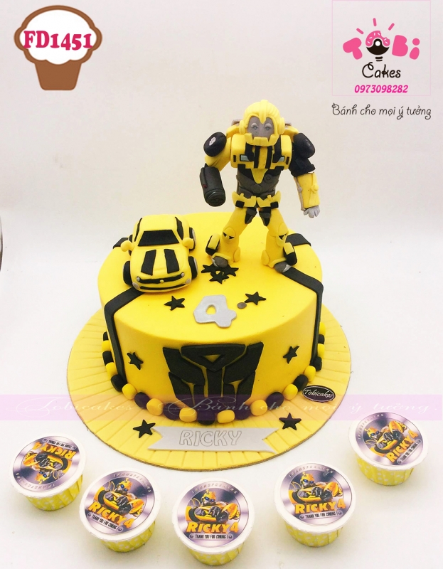 [FD1451] BÁNH SINH NHẬT TẠO HÌNH BEE TRONG TRANSFORMERS