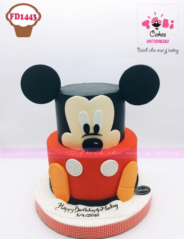 [FD1443] BÁNH SINH NHẬT TẠO HÌNH CHUỘT MICKEY ĐỘC ĐÁO