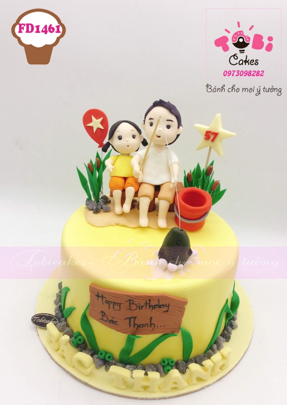 [FD1461] BÁNH SINH NHẬT DÀNH TẶNG BÁC VÀ CHÁU GÁI