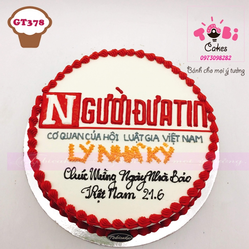 [GT378]BÁNH SINH NHẬT DÀNH TẶNG NGÀY NHÀ BÁO