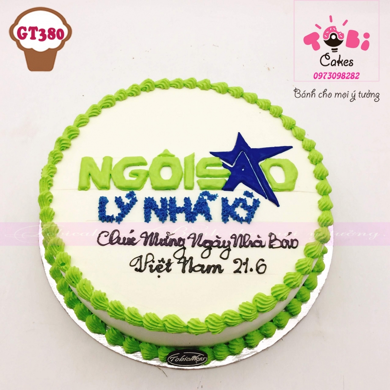 [GT380]BÁNH SINH NHẬT DÀNH TẶNG NGÀY NHÀ BÁO
