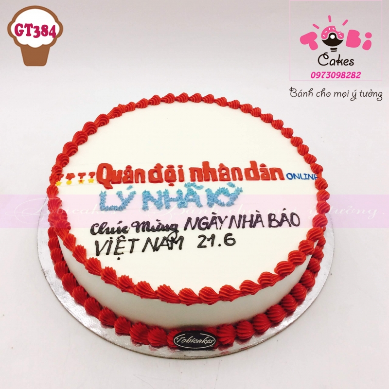 [GT384] BÁNH SINH NHẬT DÀNH TẶNG NGÀY NHÀ BÁO