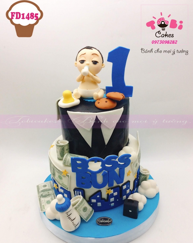 [FD1485] BÁNH SINH NHẬT TẠO HÌNH CHỦ ĐỀ BABY BOSS