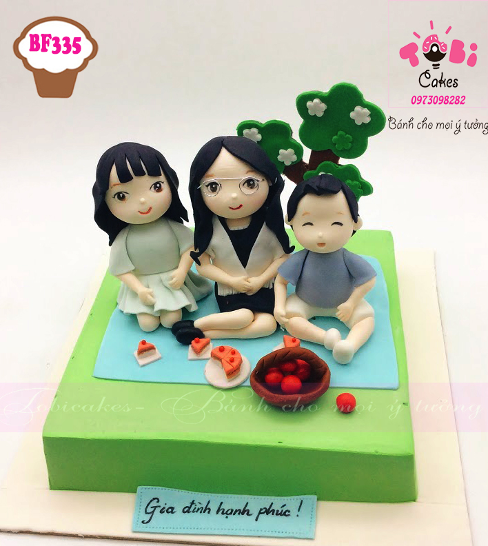 [BF335] BÁNH SINH NHẬT DÀNH TẶNG BÀ VÀ CÁC CHÁU